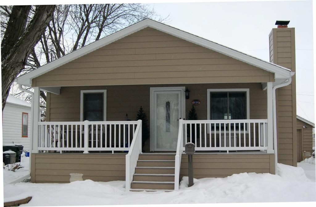 New covered porch and James Hardie Siding from Certified Siding